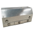 Aluminum check plate truck tool box with drawers
Aluminum check plate truck tool box with drawers